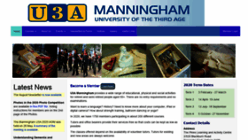 What U3amanningham.org.au website looked like in 2020 (3 years ago)