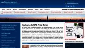 What Uaefreezones.com website looked like in 2020 (3 years ago)