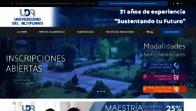 What Universidaddelaltiplano.com website looked like in 2020 (3 years ago)
