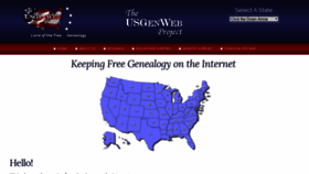 What Usgenweb.org website looked like in 2020 (3 years ago)