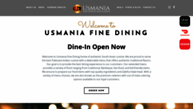 What Usmaniarestaurant.com website looked like in 2020 (3 years ago)