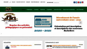 What Univ-setif.dz website looked like in 2020 (3 years ago)