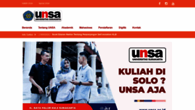 What Unsa.ac.id website looked like in 2020 (3 years ago)