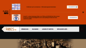 What Uzes.fr website looked like in 2020 (3 years ago)
