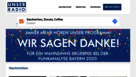 What Unserradio.de website looked like in 2020 (3 years ago)