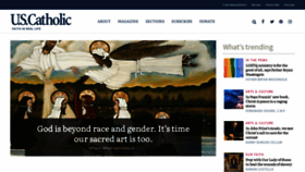 What Uscatholic.com website looked like in 2020 (3 years ago)