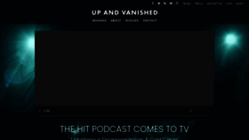 What Upandvanished.com website looked like in 2020 (3 years ago)