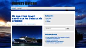 What Universbateau.fr website looked like in 2020 (3 years ago)