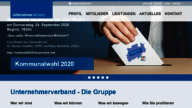 What Unternehmerverband.org website looked like in 2020 (3 years ago)