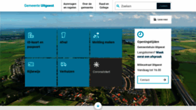What Uitgeest.nl website looked like in 2020 (3 years ago)