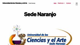 What Udelascienciasyelarte-naranjo.com website looked like in 2020 (3 years ago)