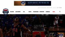 What Usabasketball.com website looked like in 2020 (3 years ago)