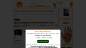 What Uschi-orakel.de website looked like in 2020 (3 years ago)