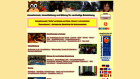 What Umweltschulen.de website looked like in 2020 (3 years ago)