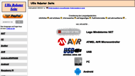 What Ullisroboterseite.de website looked like in 2020 (4 years ago)