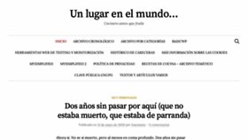 What Unlugarenelmundo.es website looked like in 2020 (3 years ago)