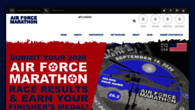 What Usafmarathon.com website looked like in 2020 (3 years ago)