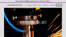 What Usmetal.com.tr website looked like in 2020 (3 years ago)