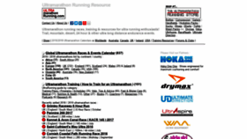 What Ultramarathonrunning.com website looked like in 2020 (3 years ago)