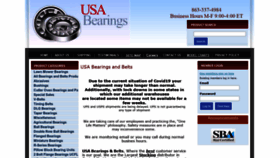 What Usabearingsandbelts.com website looked like in 2020 (3 years ago)