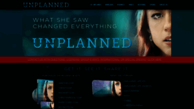 What Unplannedfilm.com website looked like in 2020 (3 years ago)