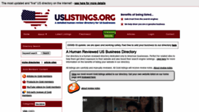 What Uslistings.org website looked like in 2020 (3 years ago)