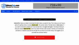 What Udemytuts.com website looked like in 2020 (4 years ago)