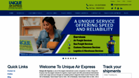 What Uniqueairexpress.com website looked like in 2020 (3 years ago)