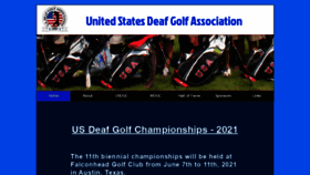 What Usdeafgolf.org website looked like in 2020 (3 years ago)