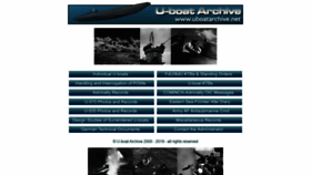 What Uboatarchive.net website looked like in 2020 (3 years ago)