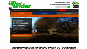 What Upandunder.co.uk website looked like in 2020 (3 years ago)