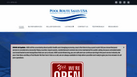 What Usapoolroutesales.com website looked like in 2020 (3 years ago)