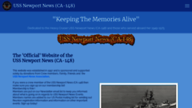What Uss-newport-news.com website looked like in 2020 (3 years ago)
