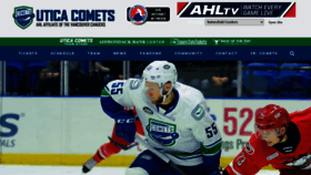What Uticacomets.com website looked like in 2020 (3 years ago)