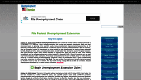 What Unemployment-extension.org website looked like in 2020 (3 years ago)