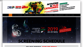 What Ugandafilmfestival.ug website looked like in 2020 (3 years ago)