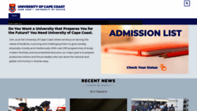 What Ucc.edu.gh website looked like in 2020 (3 years ago)