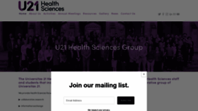 What U21health.org website looked like in 2020 (3 years ago)