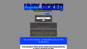 What Unblockedsites.net website looked like in 2020 (3 years ago)