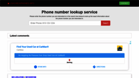 What Usacheckphones.info website looked like in 2020 (3 years ago)