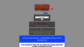 What Uproxy.to website looked like in 2020 (3 years ago)