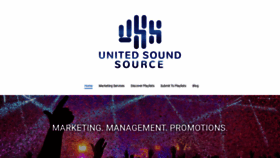 What Unitedsoundsource.com website looked like in 2020 (3 years ago)