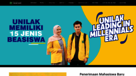 What Unilak.ac.id website looked like in 2020 (3 years ago)