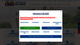 What Uog.edu.pk website looked like in 2020 (3 years ago)