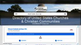 What Unitedstateschurches.com website looked like in 2020 (3 years ago)
