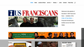 What Usfranciscans.org website looked like in 2020 (3 years ago)