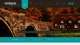 What Uniqueholidaycottages.co.uk website looked like in 2020 (5 years ago)