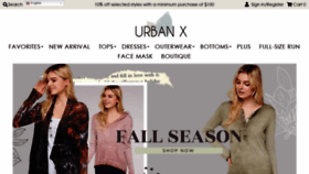 What Urbanxapparel.com website looked like in 2020 (3 years ago)