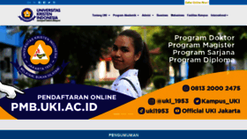 What Uki.ac.id website looked like in 2020 (3 years ago)