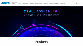 What Urovo.com website looked like in 2020 (3 years ago)